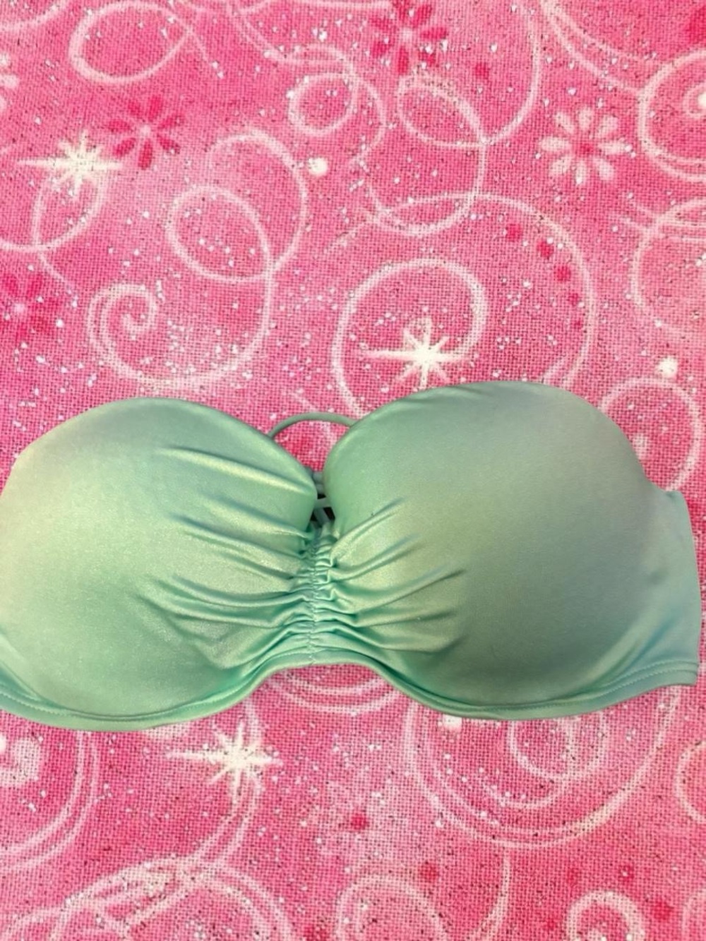Victoria's Secret Mint Green Bandeau Bikini Top